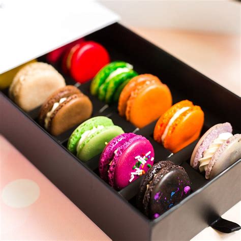 Decadent macaron - Macarons are naturally flourless, for those that need that option. Choose a flavor or, if that's too much work, grab an assorted pack. It's time to get your macar-on! Share Tweet Pin it. Flavor. Select a Pack. Half Dozen Dozen. $13.50.